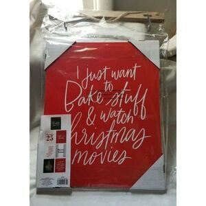 Christmas Hanging Wall Sign 7 Interchangeable "Sayings" Signs